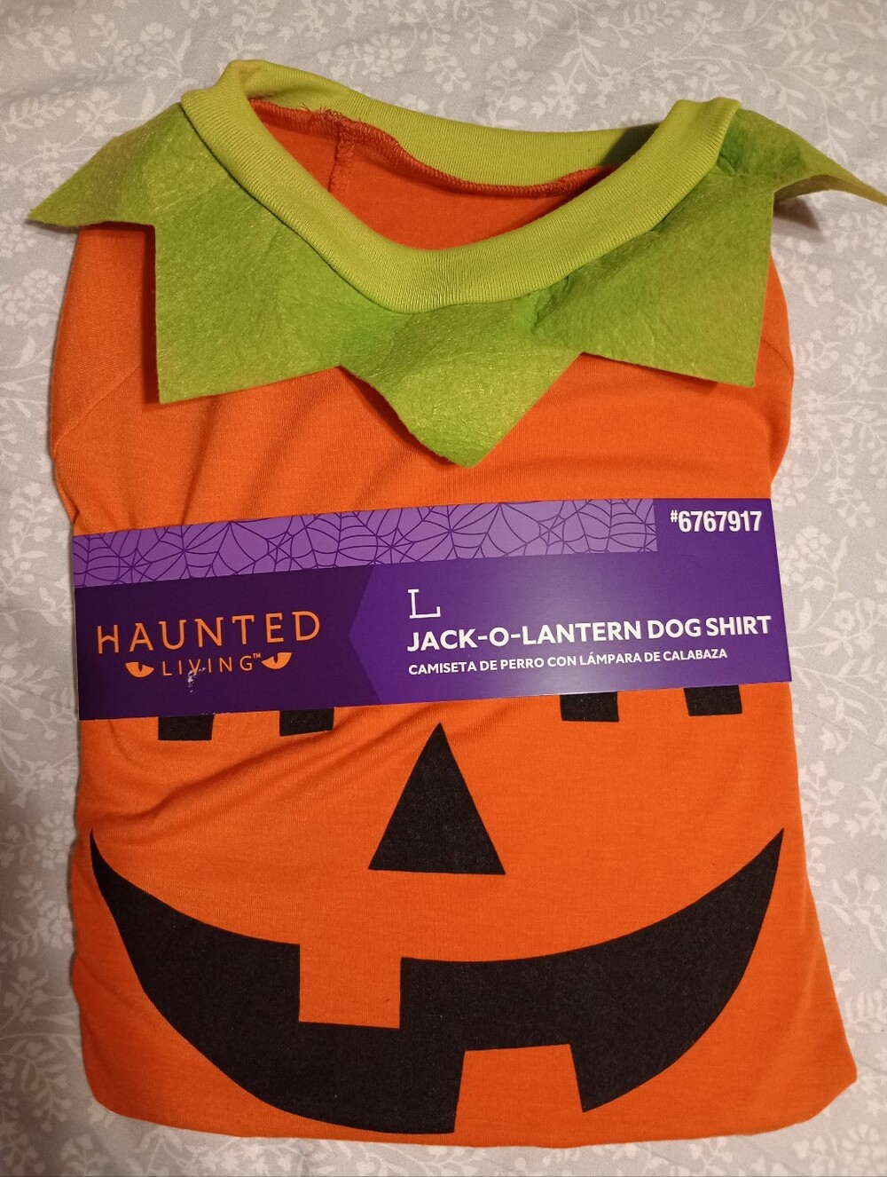 Jack-O-Lantern Pumpkin Dog Shirt NEW